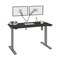 Bestar Bestar Upstand 48W x 24D Standing Desk with Dual Monitor Arm in deep grey 175860-000032 - alternate 2